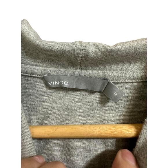 Vince Gray Pullover Hoodie Sweatshirt Raglan Long Sleeves Size Medium - Picture 3 of 5